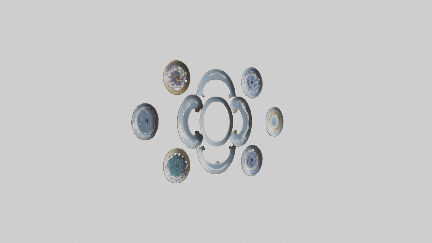 Decorative Wall Plates VR / AR / low-poly