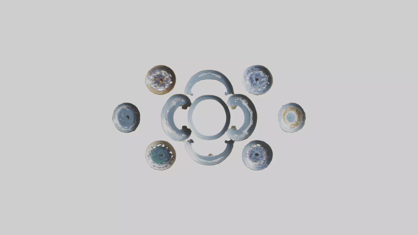 Decorative Wall Plates VR / AR / low-poly