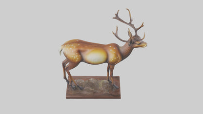 3D model Deer statue model VR / AR / low-poly