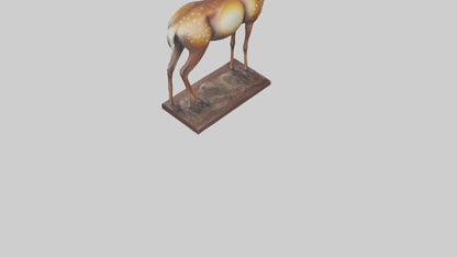 3D model Deer statue model VR / AR / low-poly
