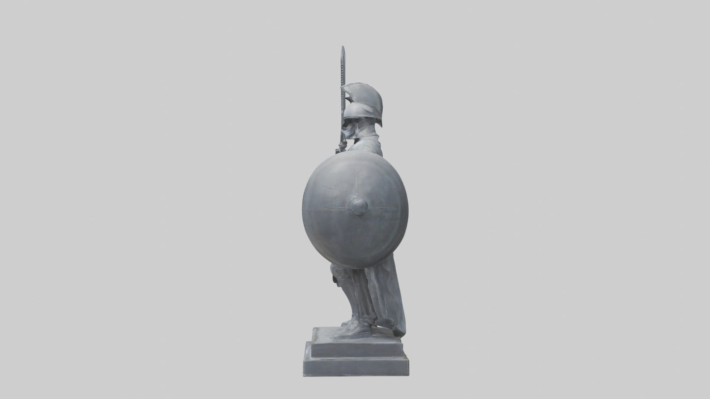 Defender statue model VR / AR / low-poly