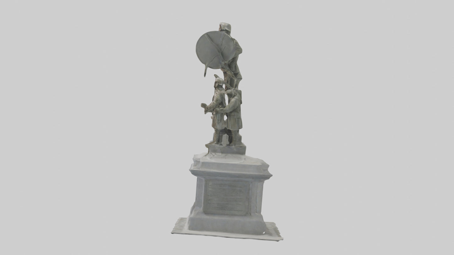3D model Defenders of Peace monument model VR / AR / low-poly