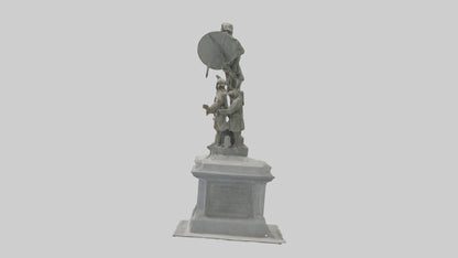 3D model Defenders of Peace monument model VR / AR / low-poly