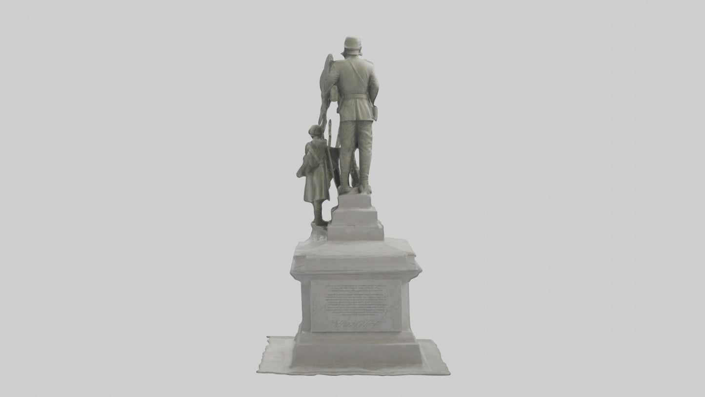 3D model Defenders of Peace monument model VR / AR / low-poly