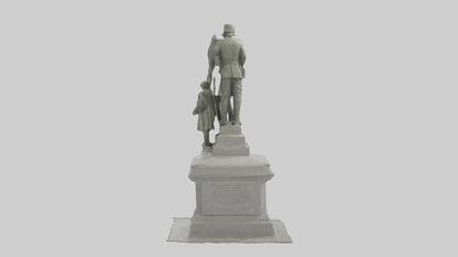 3D model Defenders of Peace monument model VR / AR / low-poly
