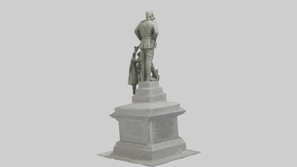 3D model Defenders of Peace monument model VR / AR / low-poly