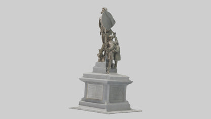 3D model Defenders of Peace monument model VR / AR / low-poly