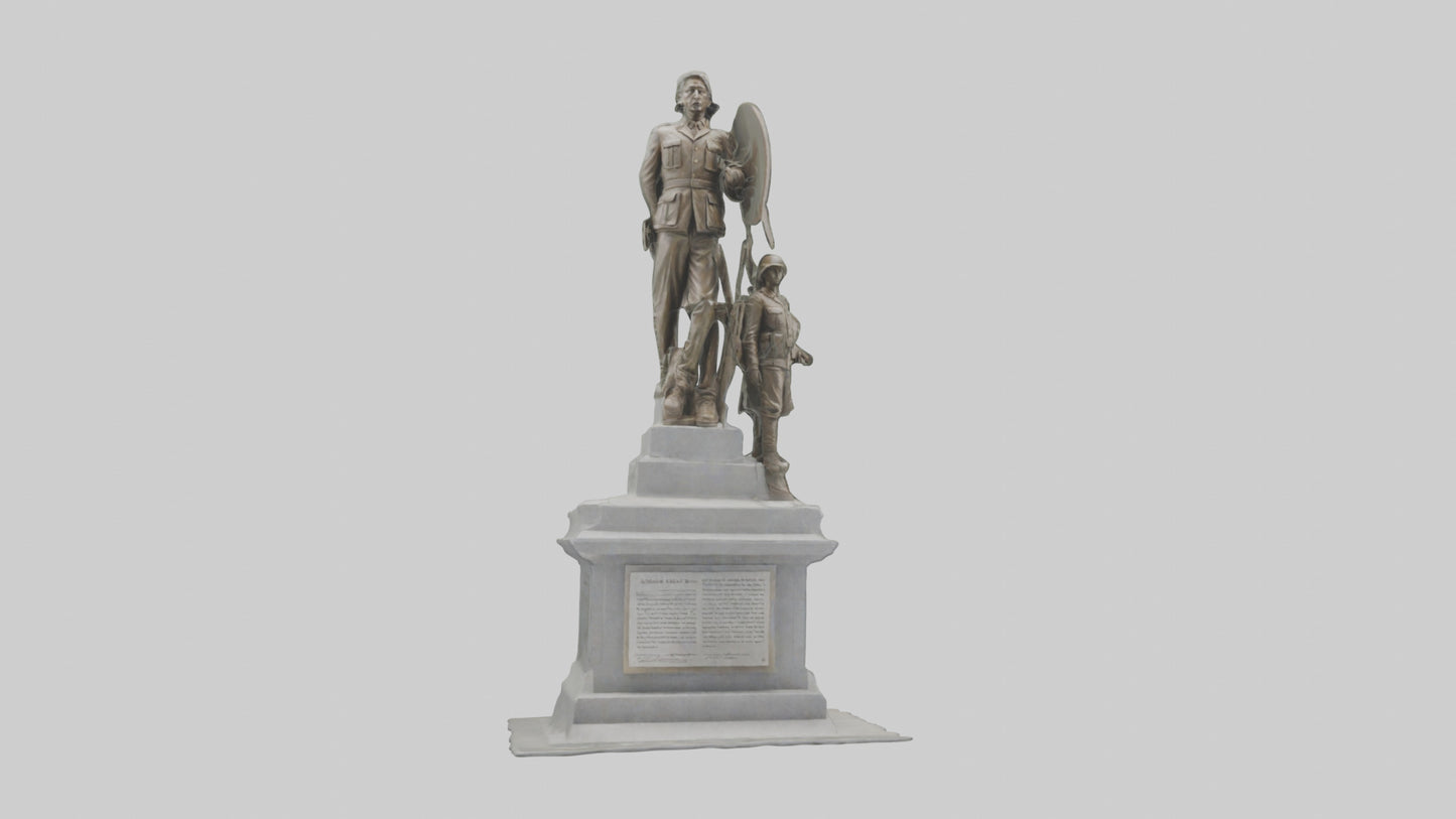 3D model Defenders of Peace monument model VR / AR / low-poly