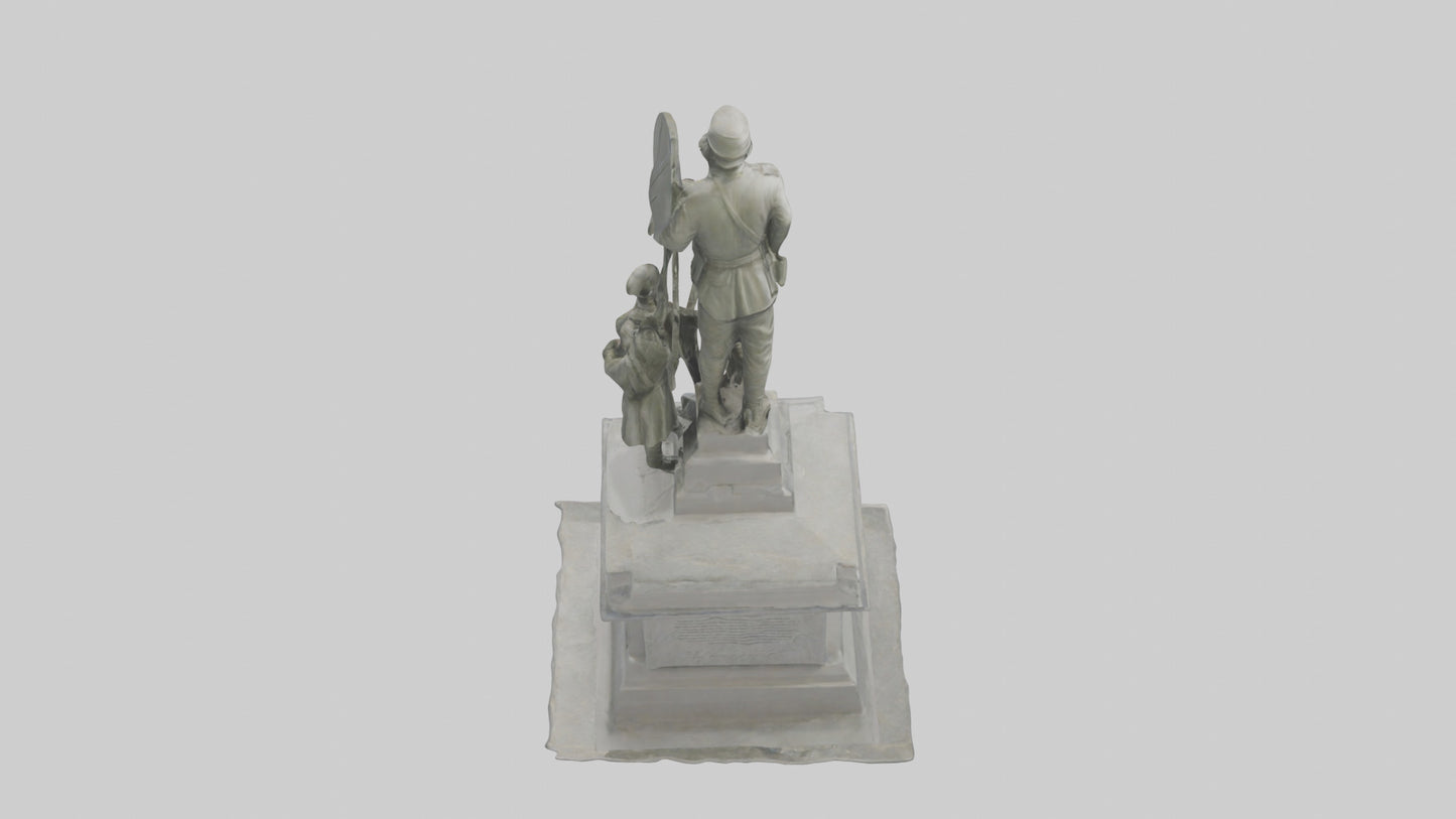 3D model Defenders of Peace monument model VR / AR / low-poly