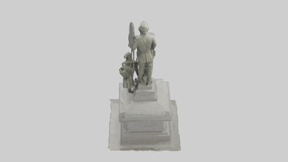 3D model Defenders of Peace monument model VR / AR / low-poly