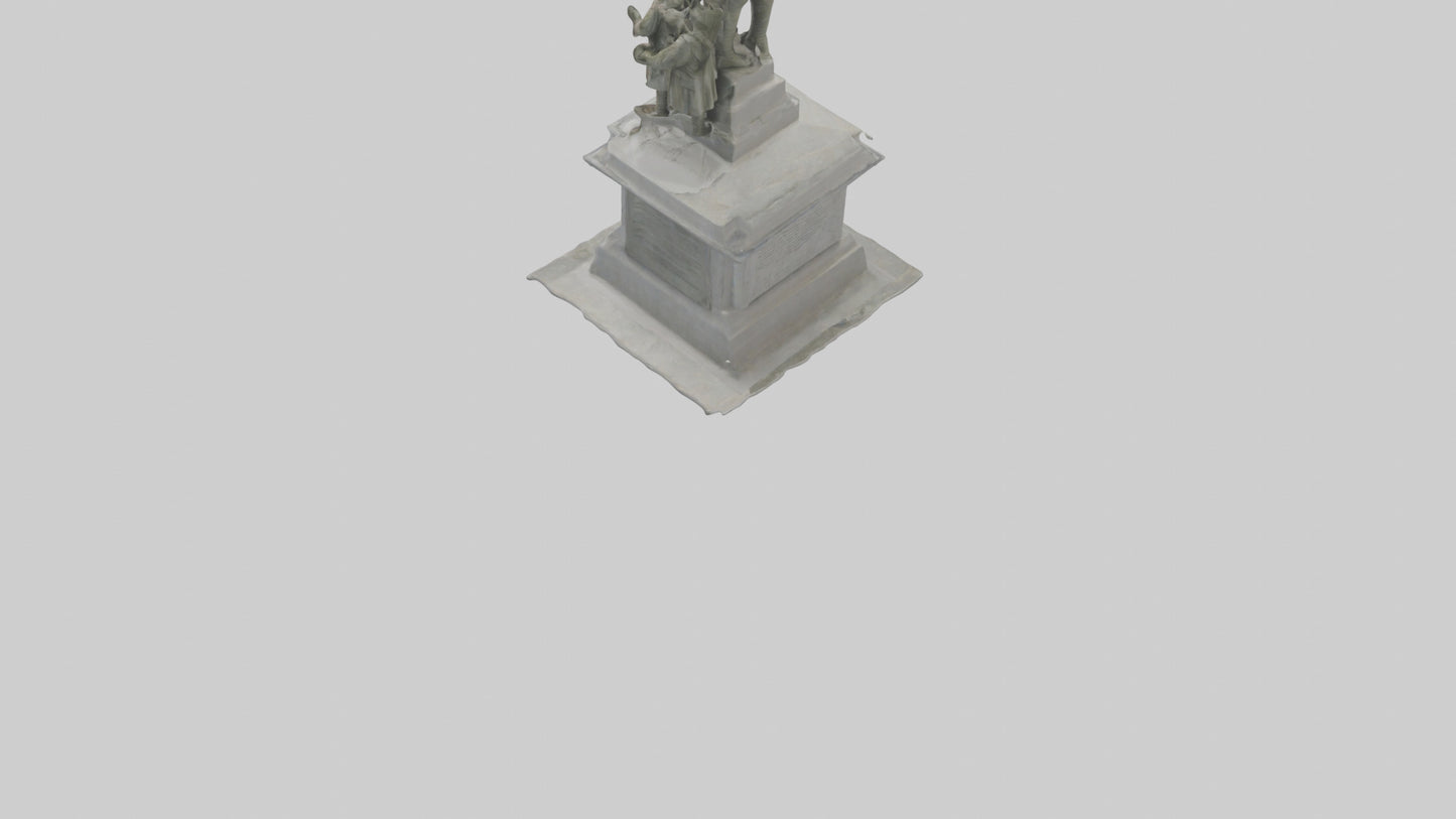 3D model Defenders of Peace monument model VR / AR / low-poly