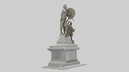 3D model Defenders of Peace monument model VR / AR / low-poly