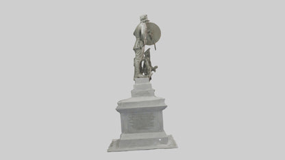 3D model Defenders of Peace monument model VR / AR / low-poly