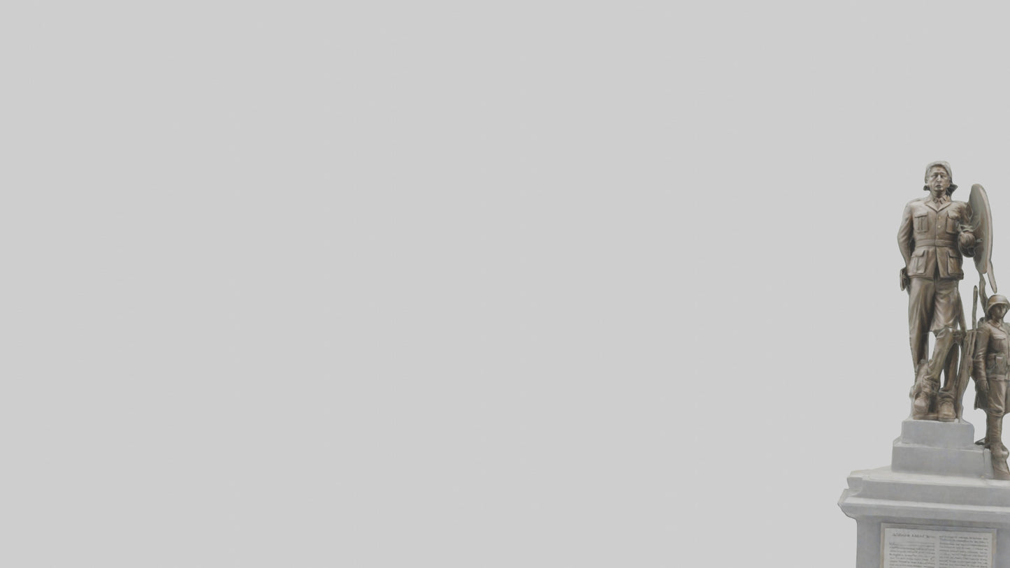 3D model Defenders of Peace monument model VR / AR / low-poly