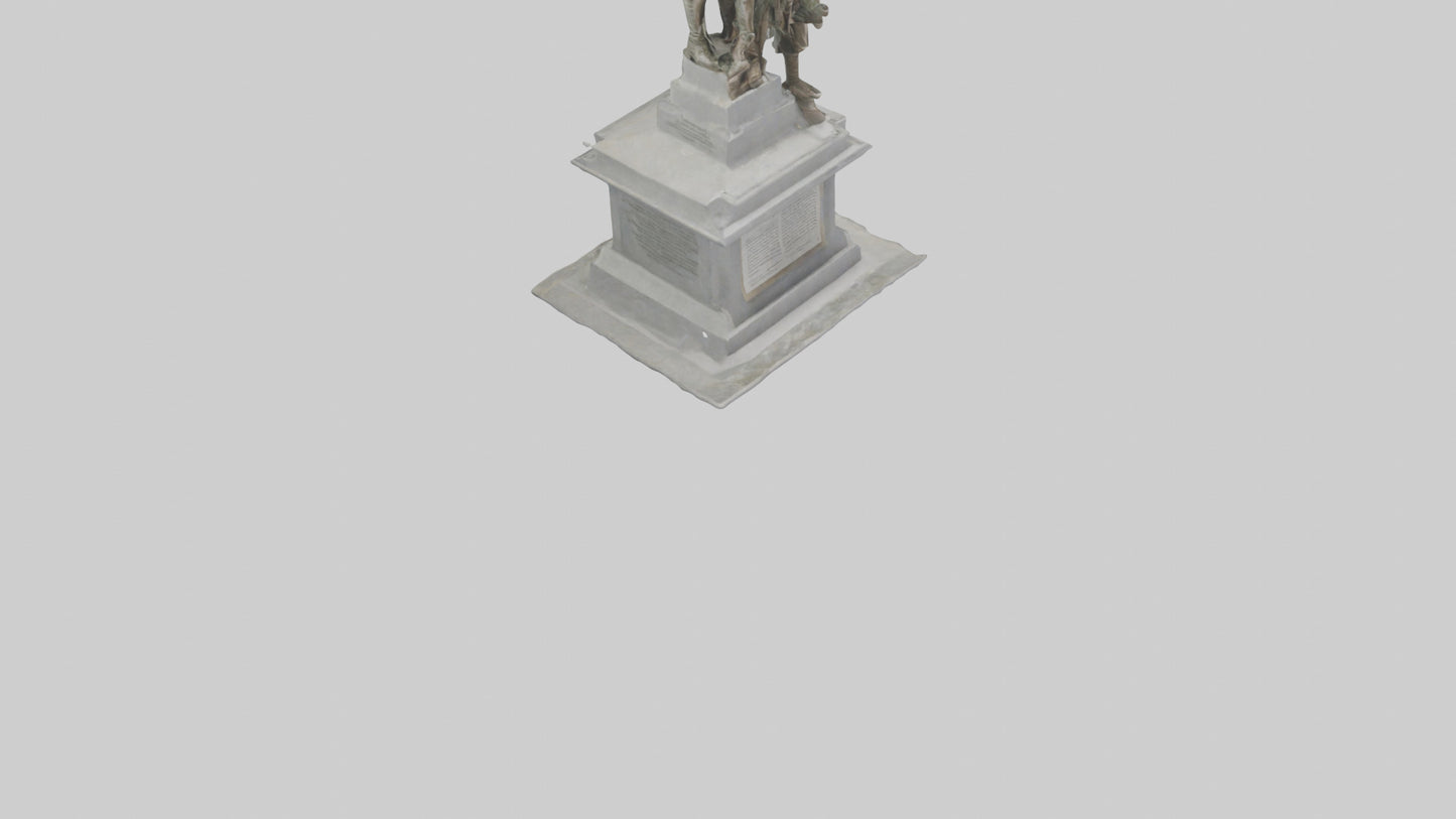 3D model Defenders of Peace monument model VR / AR / low-poly