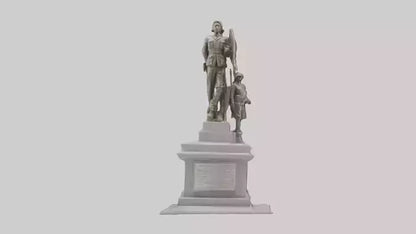 3D model Defenders of Peace monument model VR / AR / low-poly