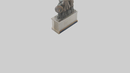 3D model Defenders of the Constitution statue model VR / AR / low-poly