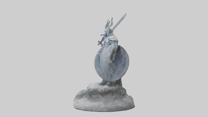 3D model Defenders of the Realm Statue model VR / AR / low-poly