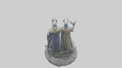 3D model Defenders of the Realm Statue model VR / AR / low-poly