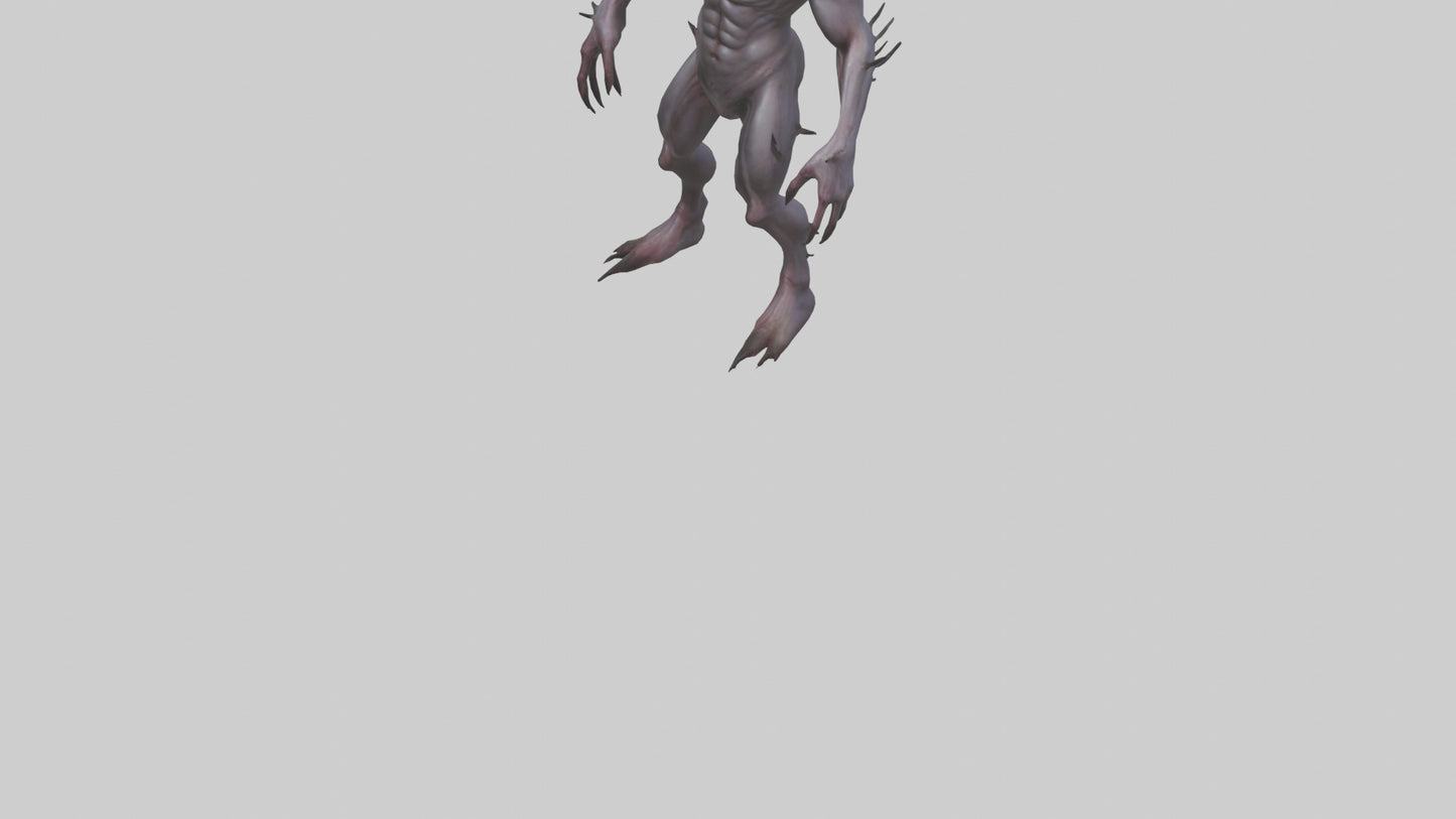 3D model Deformed Demon model VR / AR / low-poly
