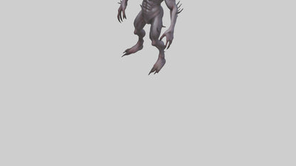 3D model Deformed Demon model VR / AR / low-poly