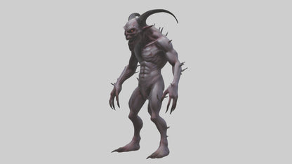 3D model Deformed Demon model VR / AR / low-poly