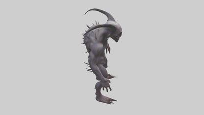 3D model Deformed Demon model VR / AR / low-poly
