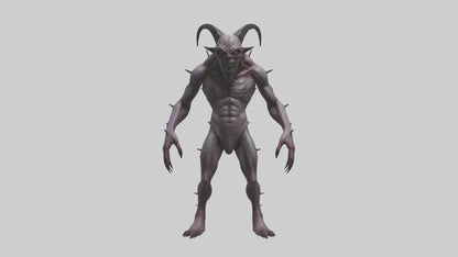 3D model Deformed Demon model VR / AR / low-poly