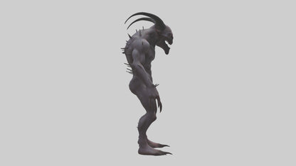 3D model Deformed Demon model VR / AR / low-poly
