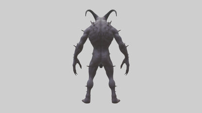 3D model Deformed Demon model VR / AR / low-poly