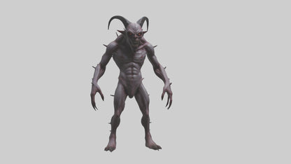 3D model Deformed Demon model VR / AR / low-poly