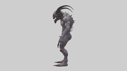 3D model Deformed Demon model VR / AR / low-poly