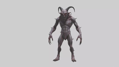 3D model Deformed Demon model VR / AR / low-poly