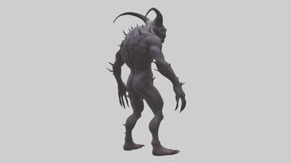 3D model Deformed Demon model VR / AR / low-poly