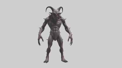 3D model Deformed Demon model VR / AR / low-poly