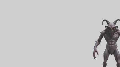 3D model Deformed Demon model VR / AR / low-poly