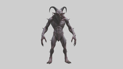 3D model Deformed Demon model VR / AR / low-poly
