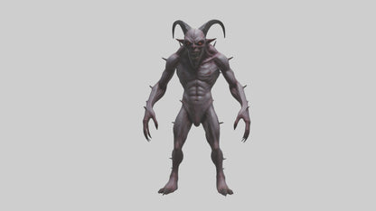 3D model Deformed Demon model VR / AR / low-poly
