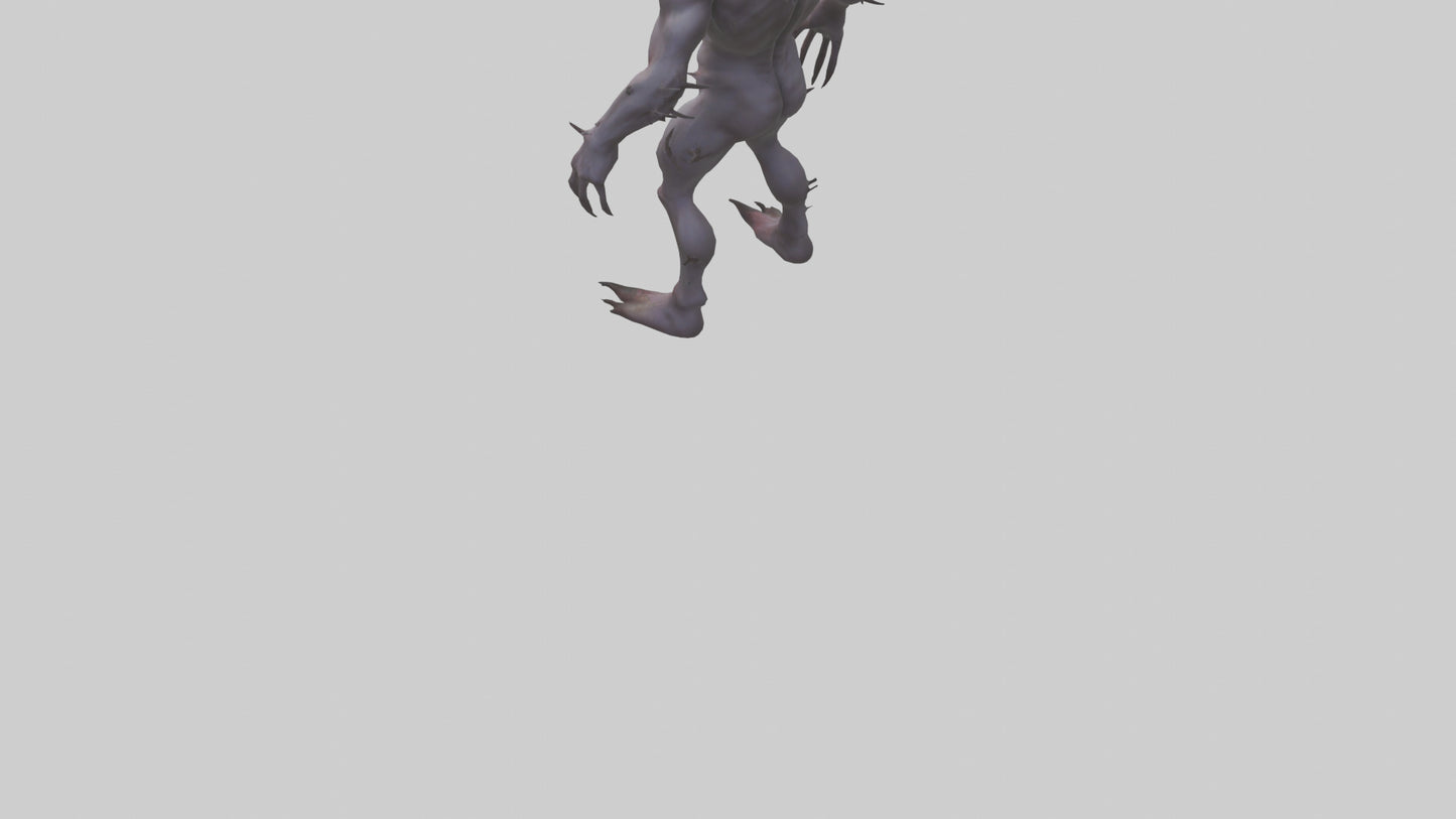 3D model Deformed Demon model VR / AR / low-poly