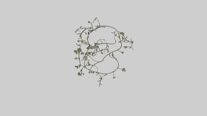 Delicate Vine Sculpture model VR / AR / low-poly