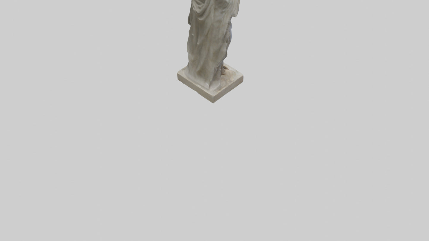 Delphic Oracle statue model VR / AR / low-poly