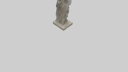 Delphic Oracle statue model VR / AR / low-poly