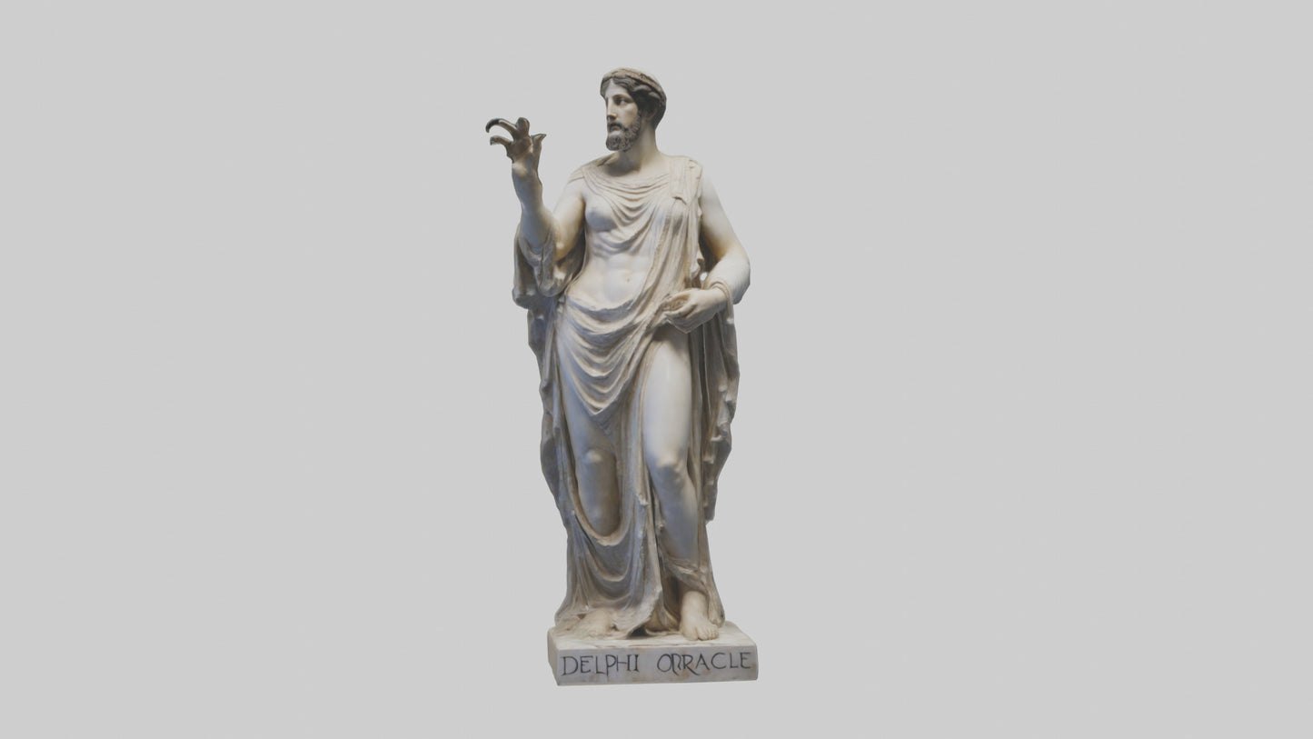 Delphic Oracle statue model VR / AR / low-poly