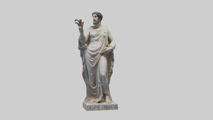 Delphic Oracle statue model VR / AR / low-poly