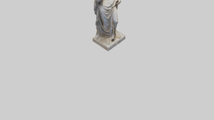 Delphic Oracle statue model VR / AR / low-poly