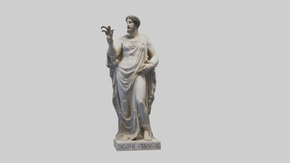 Delphic Oracle statue model VR / AR / low-poly