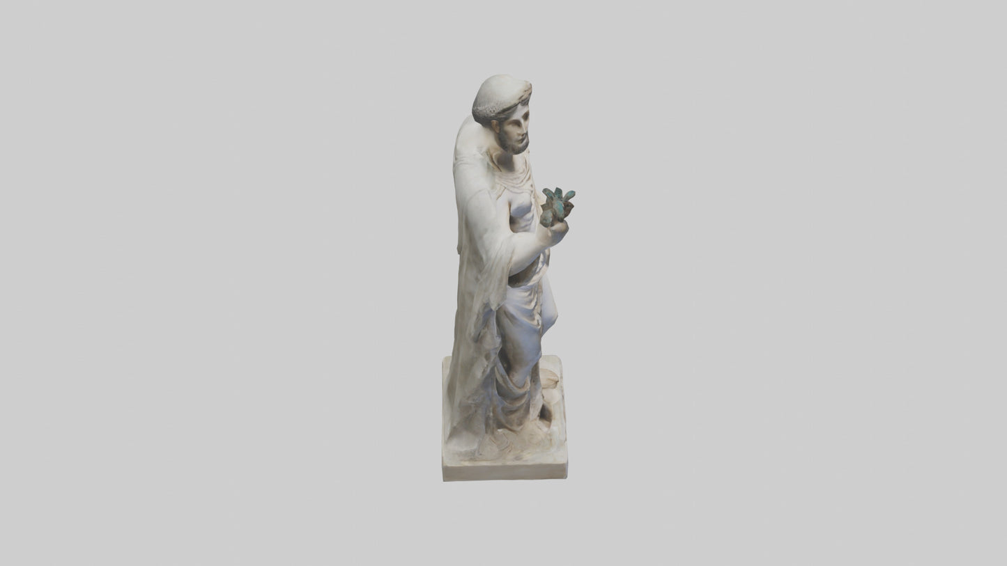 Delphic Oracle statue model VR / AR / low-poly