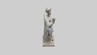 Delphic Oracle statue model VR / AR / low-poly