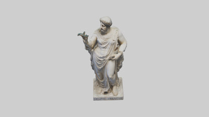 Delphic Oracle statue model VR / AR / low-poly