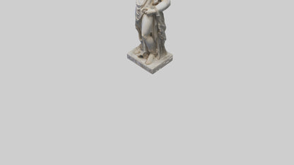 Delphic Oracle statue model VR / AR / low-poly